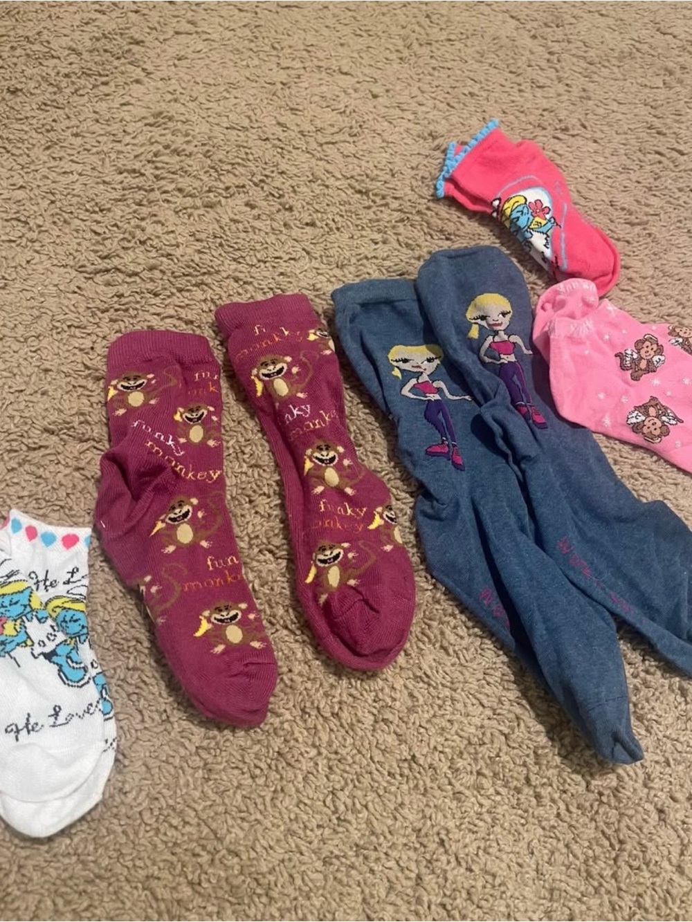 Various teen young girls socks